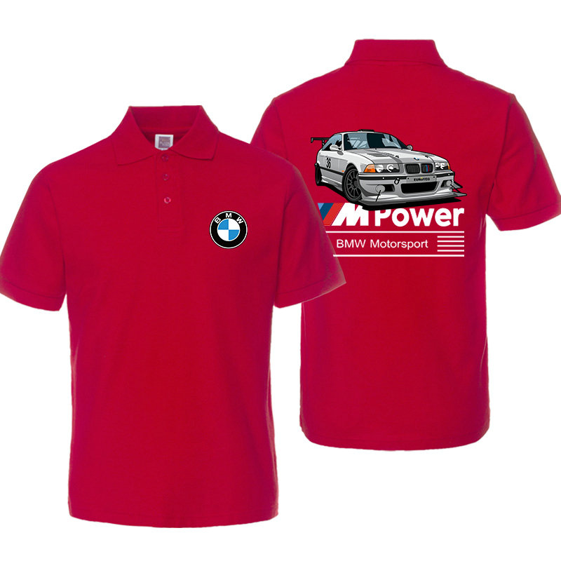 Polo BMW Motorsport Homme Coton M Power Manche Courte